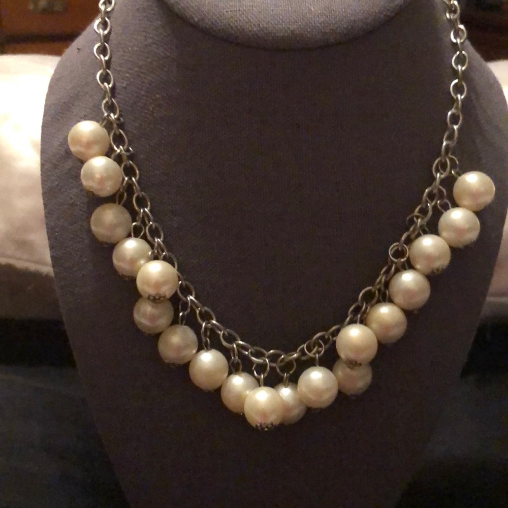 Pearl and Silver Necklace